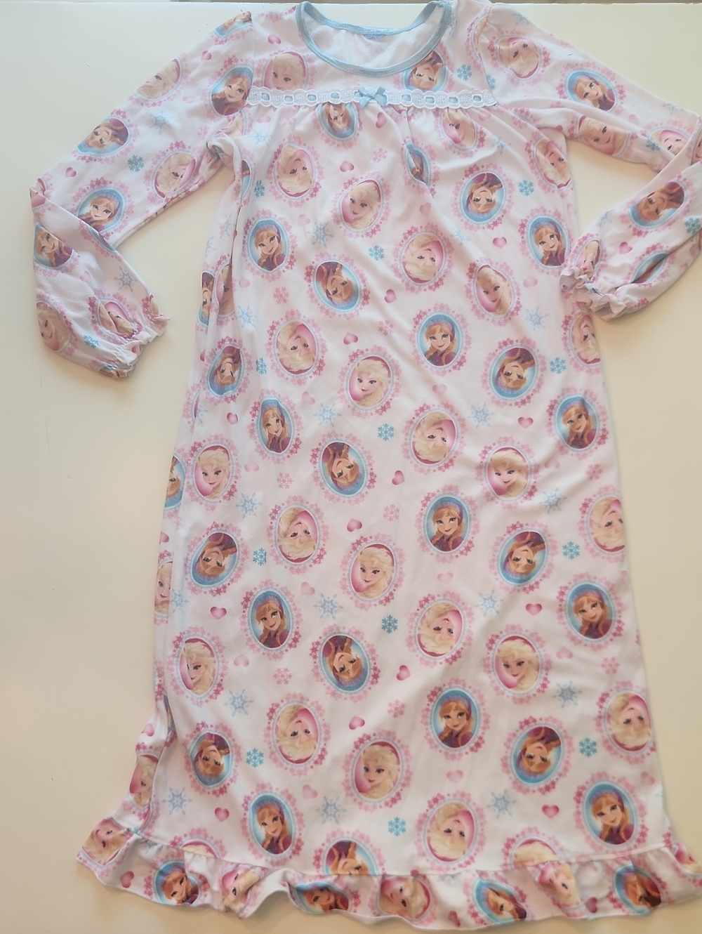 Disney Princess Frozen Flannel Nightgown Medium - Picture 1 of 6